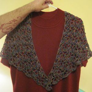 Handmade Crocheted Shawl